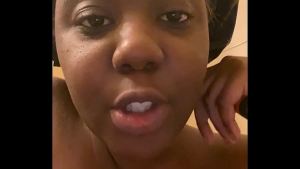 Shower – young ebony showing off the sexual goods