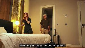Step Mom Shares Bed with Step Son in Hotel—Naughty Night Unfolds!