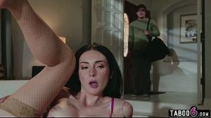Stepsis in the middle of an intense webcam session busted by stepbro