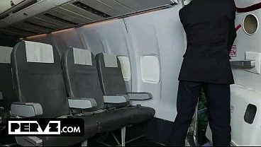 Aspiring Flight Attendant Hot Pearl Gets A Very Hands-On Interview With Perv Pilot