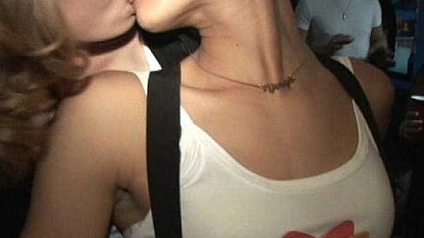 Lesbo cutie Carla cums in her camo panties fists girlfriend Kimmie’s pussy