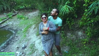 One night stand sex with Beautiful Girlfriend! Jungle Sex