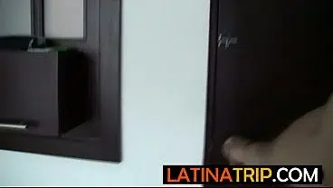 Sexy big ass Latina teen in red top gives sloppy blowjob and takes it deep