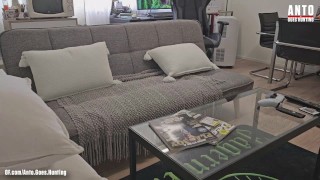 Straight New Building-Neighbor With Huge Dick Tries Out His First Male Blowjob