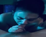 Deepthroat With Delicious Busty Latina