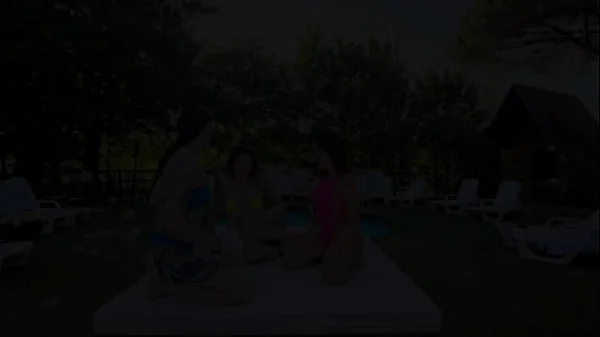 3 hot lesbians fuck in a swingers club