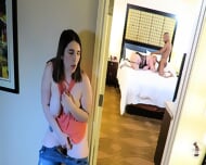 Horny Step Sister Caught Spying