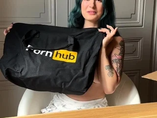 Pornhub sent me a lot of very HOT gifts – Unboxing naked