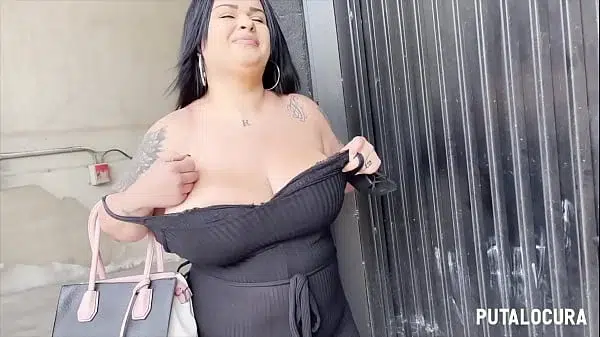 PutaLocura – La BBW de enormes tetas Úrsula traga lefa de Torbe en Pilladas