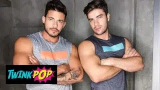 TWINKPOP – Muscular Hunk Daniel Montoya Bends Bottom Alejo Ospina Over & Bangs His Tight Ass