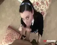 Sexy Brunette Teen: Horny School Girl