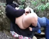 Cunnilingus Of A Real Couple In A Public Place