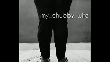 Indian Chubby Wife stripping big ass