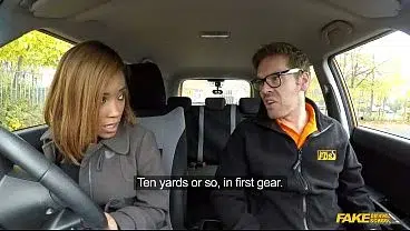 KIKI MINAJ The Brirtish Ebony Pornstar and her 1st Driving Lesson – Fake Driving School