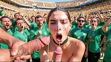 Latina football fan gangbanged by the opposite team – AI Interactive Video