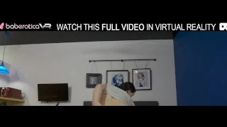 Solo hot girl Sherila spreads her legs and shows off her shaved pussy in VR.