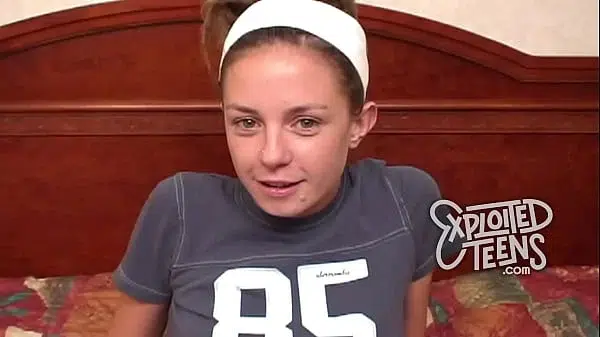 Teen with a hairy cunt makes her first POV porn