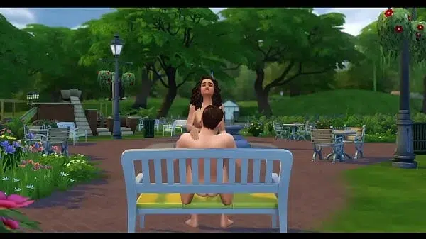Zendaya and Tom Holland have sex in a public park while people watch. She rides him hard.