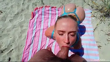 Scarlet Chase’s Wild Beach Fuck Sesh: Deepthroat & Squirting Surprise