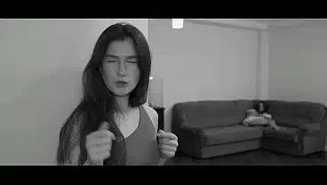 A guy with a huge cock fucks two hot bitches