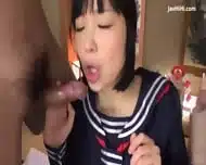 Cute Japanese Schoolgirl With 3 Men. Anal, DP And Facial