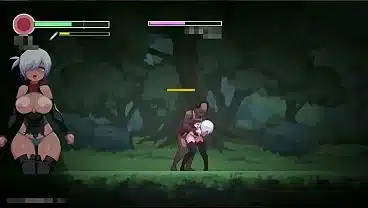 Cute white haired lady having sex in Yagiri 2026 erotic ryona hentai gameplay video