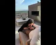 K4l1n teen gives a messy bj bbc outdoor