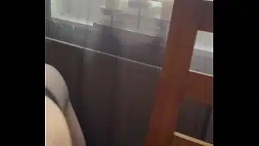 My pussy gets so wet when I flash my pussy in front of window