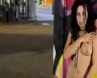 Nicole Niagara Public Alley Naked Whore Masturbates