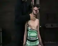 Petite Teen Mouth Fucked In Bondage
