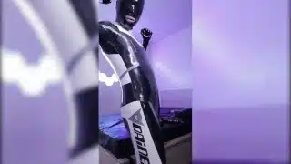 PLAYING IN BIKER RUBBER
