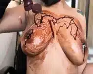 Princess-69 Chocolate Boobs And Hard Spanks Ass With Striptease