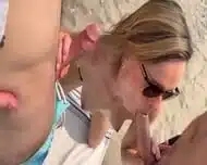Serenity Cox Husband And His Friend Giving Me Surprise Threesome In Public Nude Beach