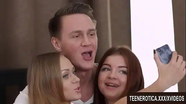 Teens Katarina and Renata Share a Cock