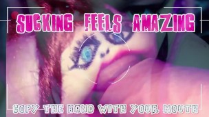 Learn to give head from the sissy gay sex puppet